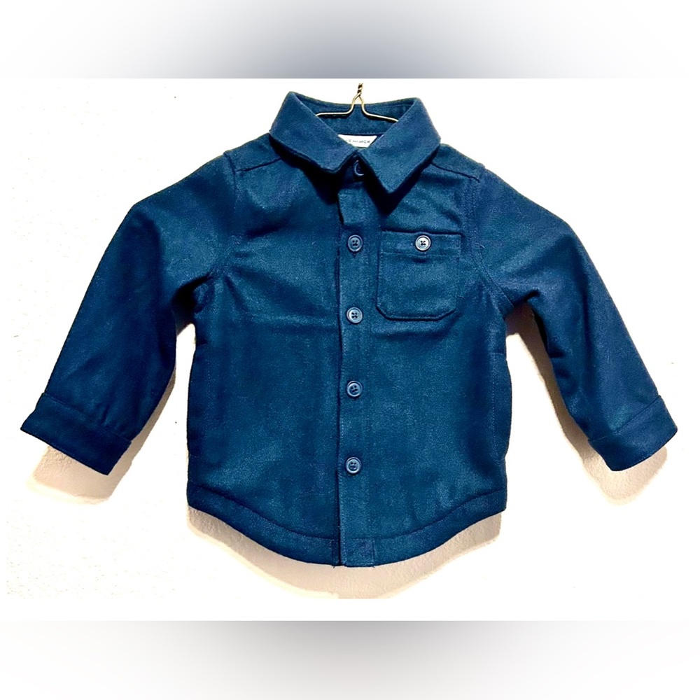 NWT JANIE AND JACK Boys Shirt Jacket SIZE 18-24 MONTHS.
